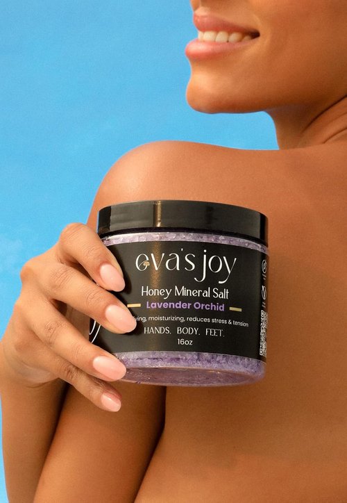 Eva's Joy Lavender Orchid Bath Soak - Nourishing Epsom Salt Crystals for Relaxation | 16 oz