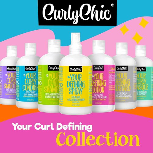 CurlyChic Leave-In Conditioner - Extra Creamy Formula for Intense Moisturizing & Frizz Control | 12 fl oz