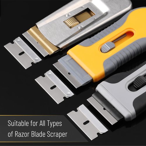 Bates- Single Edge Razor Blades, 100 Pack, Stainless Steel Razor Blades Single Edge Blades, Straight Edge Razor Blade, Scraper Blades, Single Edge Razor Blade, Straight Edge Razor Blades