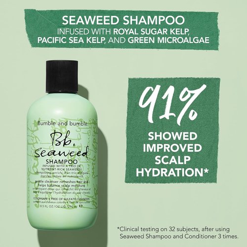 Bumble and bumble. Seaweed Hydrating Shampoo - Gently Cleanses & Hydrates | Sulfate-Free | For Fine to Medium Hair