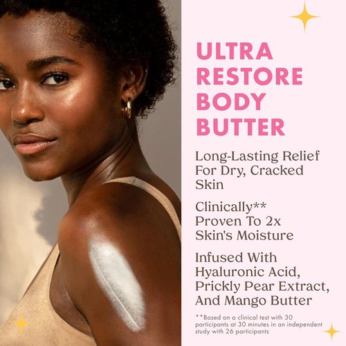 Kopari Jumbo Ultra Restore Body Butter - Whipped Lightweight Formula with Hyaluronic Acid & Mango Seed Butter | 12 oz Coconut