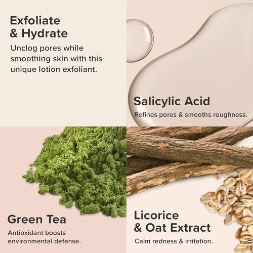Paula's Choice 2% BHA Exfoliant Lotion - Salicylic Acid Facial Exfoliator for Pores & Wrinkles | 3.3 Oz