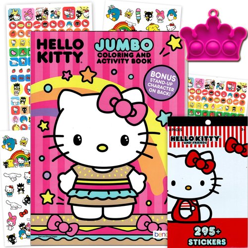 Bendon Hello Kitty Coloring Activity Book and Sticker Set for Kids
