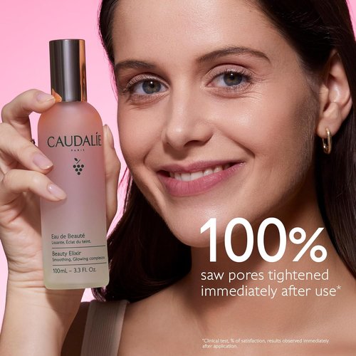 Caudalie Beauty Elixir Face Mist - Pore-Tightening Toner & Makeup Setter | 100 mL & 30 mL Sizes