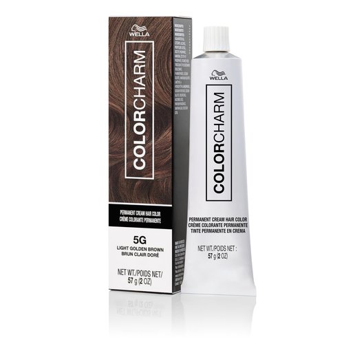COLORCHARM Permanent Cream Hair Color, 5G Light Golden Brown, 2 oz.