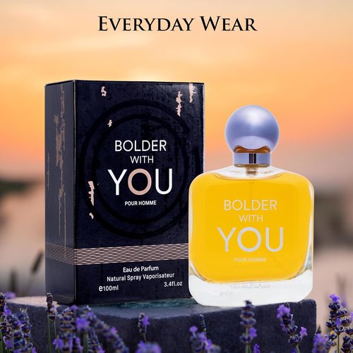 Bolder With You Eau De Parfum for Men - Aromatic & Refreshing Fragrance with Cardamom, Vanilla | 100ml Elegant Bottle