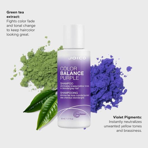 Joico Color Balance Purple Shampoo - Eliminate Brassy Tones & Boost Shine | For Cool Blonde & Gray Hair