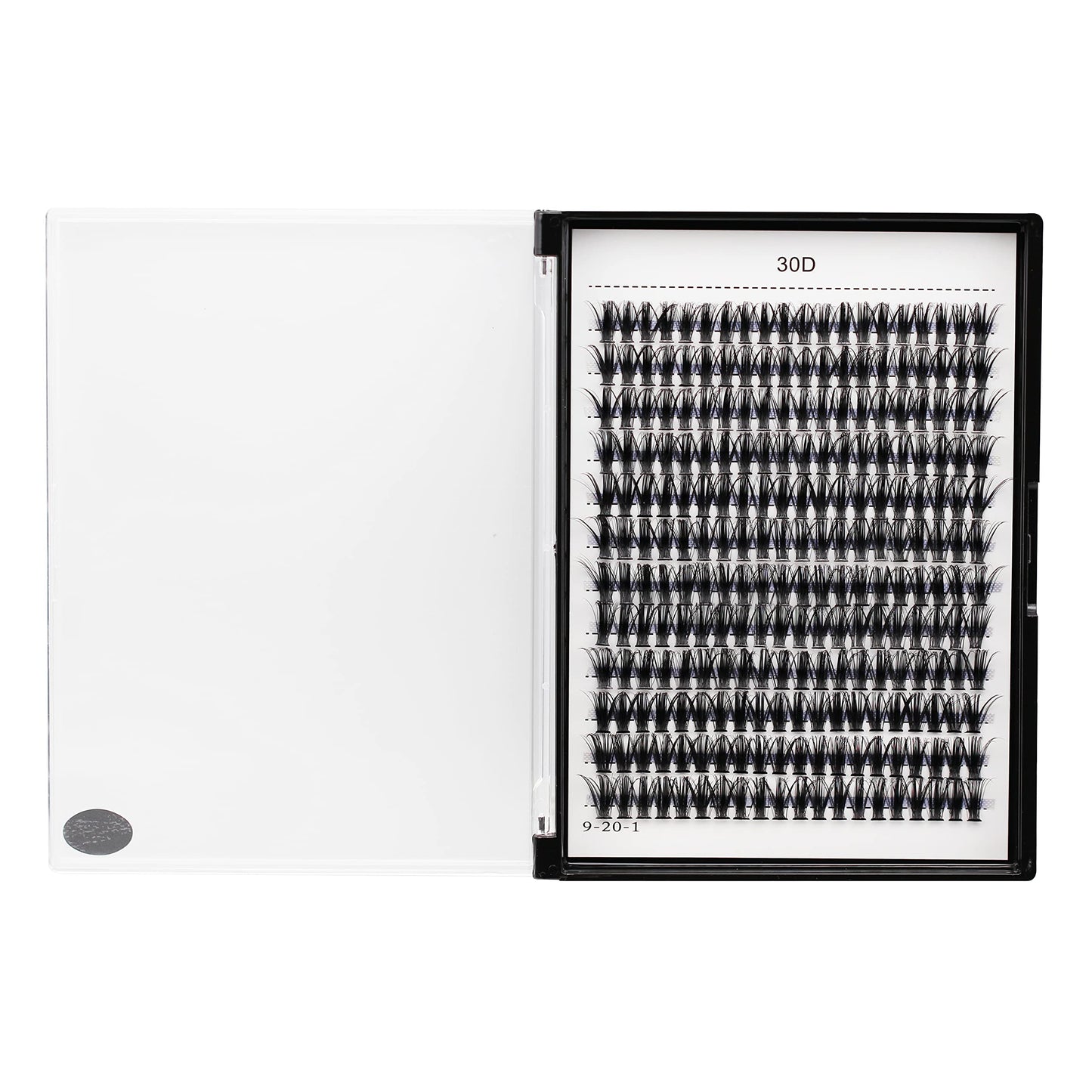 Bodermincer 10D/20D/30D/40D/50D/60D/80D 240 Clusters Lashes C/D Curl 10-12-14-16mm MIX/14-16-18-20mm MIX Fluffy Single Cluster False Lashes Premade Volume Fans (30D-10MM, D Curl)