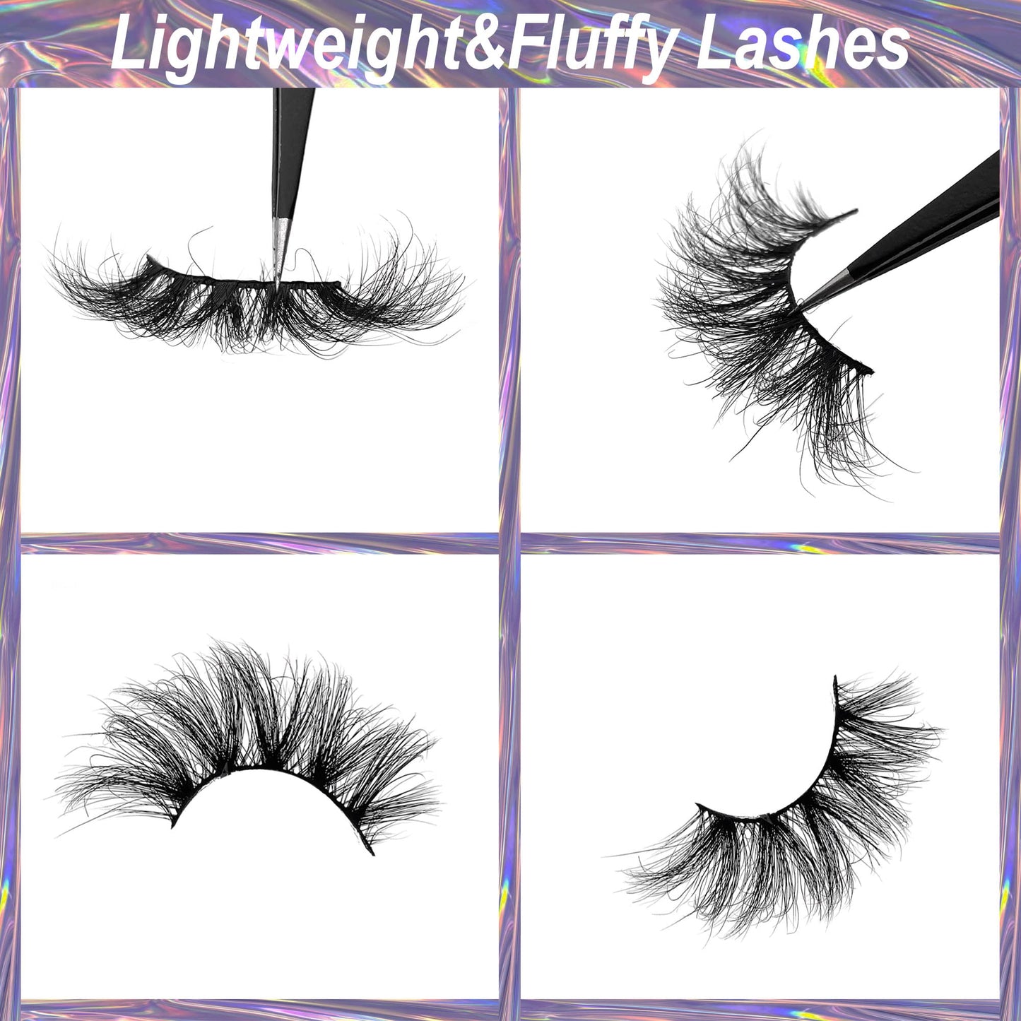 Mink Lashes Bulk 22mm Lashes Fluffy Yasnai Eyelashes, Real Mink Lashes 6 Pairs Pack 9D Long Wispy EyeLashes Wholesale