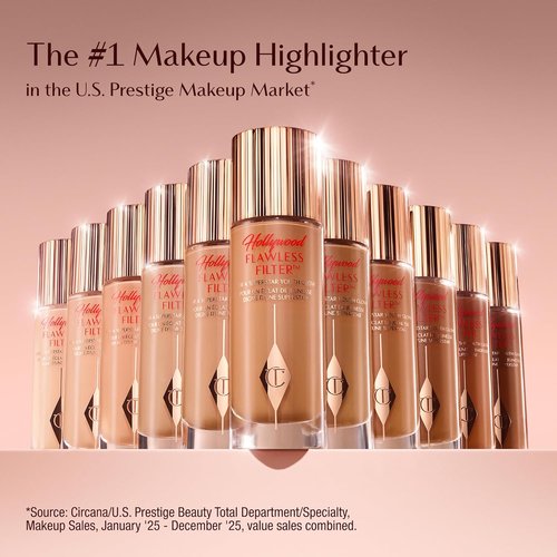 Charlotte Tilbury Hollywood Flawless Filter - Multi-Use Makeup Primer & Illuminating Highlighter for Smooth, Blurred Skin