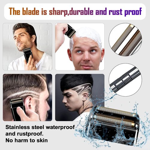 BaBylissPRO Replacement Foil and Cutters for Double FXFS2 Metal Shaver - Black 2-Pack