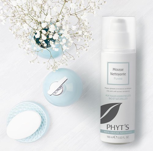 Phyt's Purity Cleansing Foam - Soap-Free Face Wash with Essential Oils & Purifying Extracts - 5.4 oz