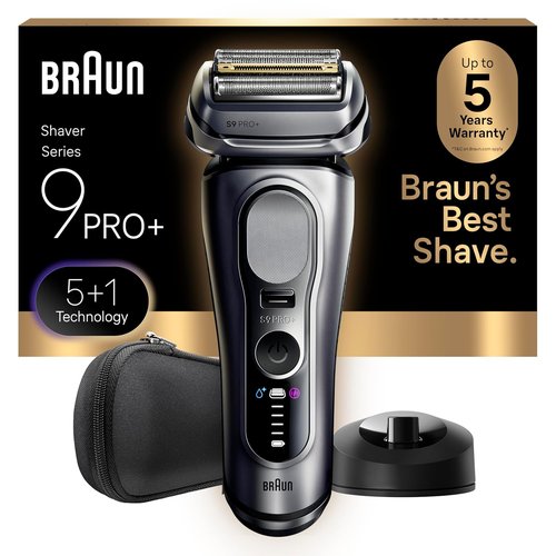 Braun Electric Razor - Series 9 PRO+ Foil Shaver with Precision Trimmer & Charging Stand | 9617s