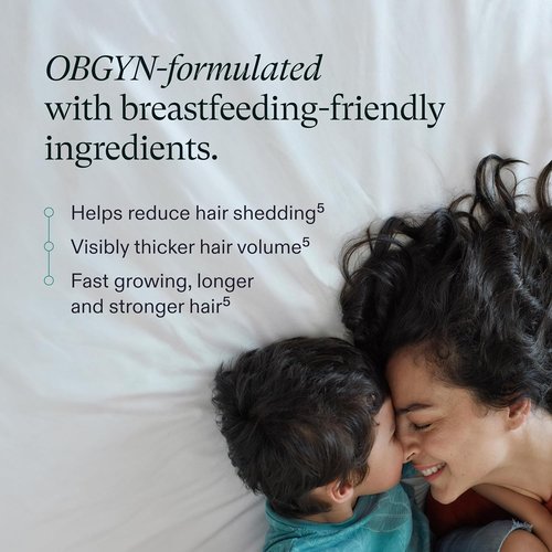 Nutrafol Postpartum Hair Growth Supplements - Clinically Tested for Thicker Hair & Less Shedding | 1 Month Supply