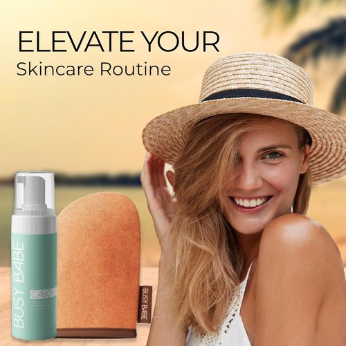 Golder Hour Tanning Mousse - Flawless Self Tanner for All Skin Types | Dark Bronze, 200ml