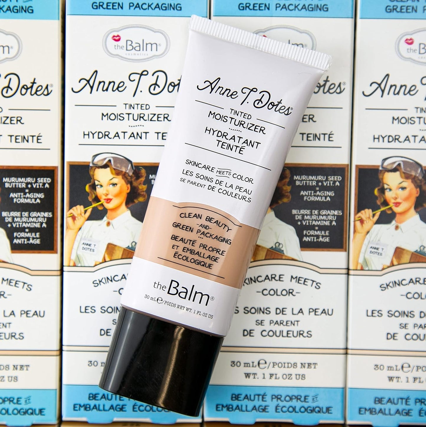 theBalm Anne T. Dotes Tinted Moisturizer - Lightweight Hydration | Shade #14, 1 fl. oz.