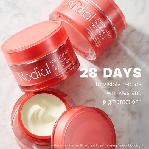 Rodial Dragon's Blood Hyaluronic Night Cream - Deep Hydration & Repair | 1.7 Fl Oz