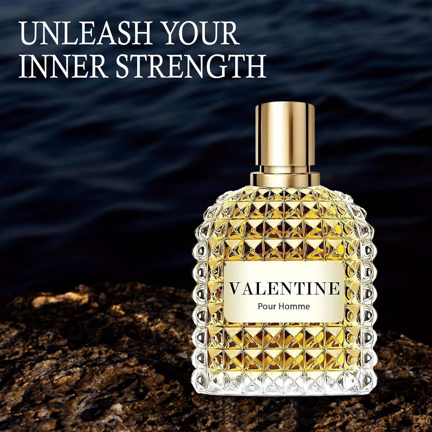Valentine Milano Men's Cologne Gift Set - 4PCS Long-Lasting Fragrance | Vanilla, Leather & Amber - 3.4 Fl Oz Each