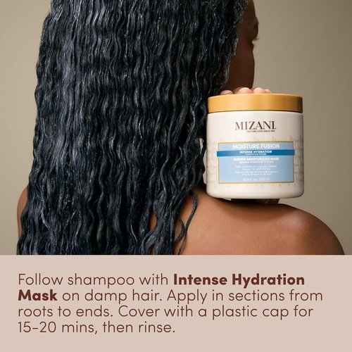 Mizani Moisture Fusion Hydrating Hair Mask - Intense Deep Conditioning for Dry, Curly Hair with Argan Oil