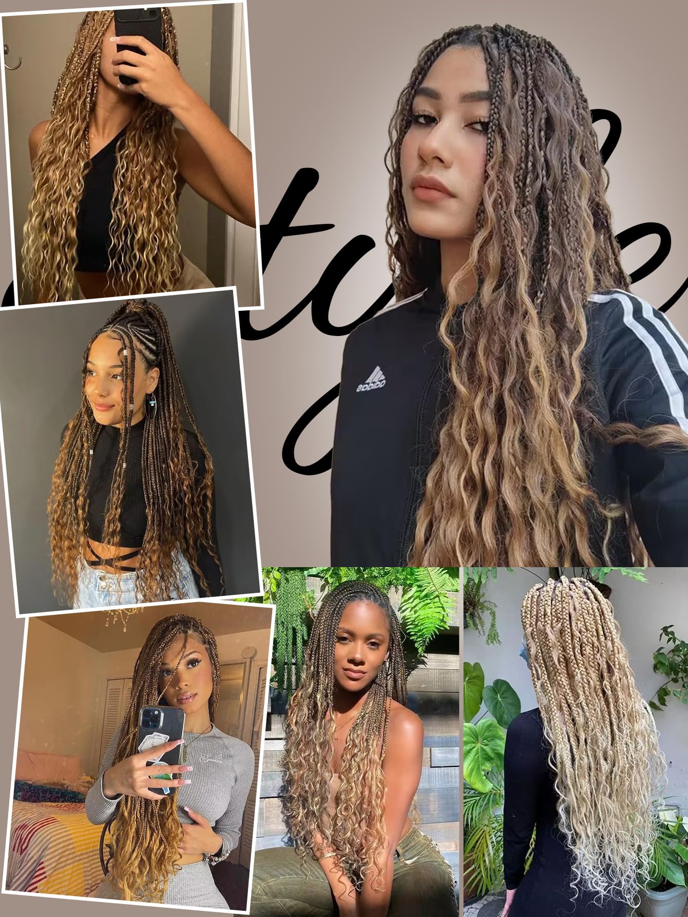 WIGNEE Braid in Dreadlock Extensions 20 Pcs Boho Crochet Braids with Curly Ends 3 In 1 Crochet Hair Pre Looped Dreadlocks Soft Bouncy Goddess Synthetic Dreads for Daily Party(NAVY EMERALD)