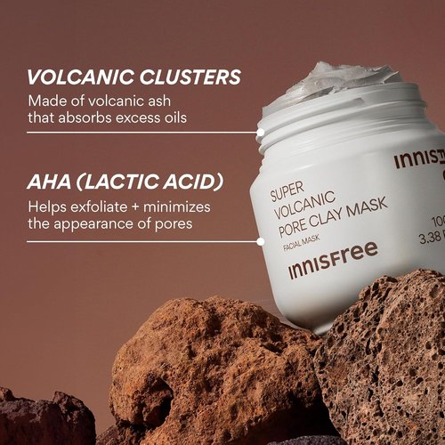 Innisfree Super Volcanic Clay Mask - Pore & Sebum Control for Oily Skin | Limited Edition Gift Sets