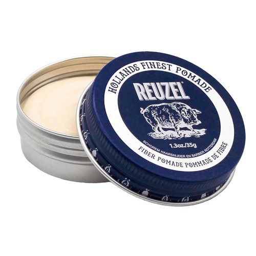 Reuzel Fiber Pomade - Firm Hold & Pliable Styling | Water Soluble, Low Shine, Flake-Free, All Hair Types