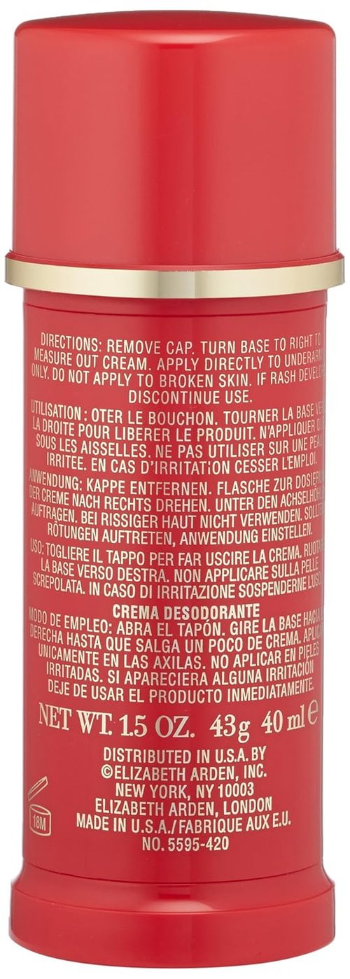 Elizabeth Arden Red Door Cream Deodorant - Long-Lasting Freshness | 1.5 oz.
