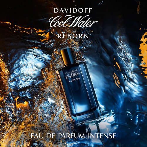 Davidoff Cool Water Reborn Eau de Parfum Intense - Woody Men's Cologne with Galbanum, Amber & Vetiver Notes - Long-Lasting Fragrance
