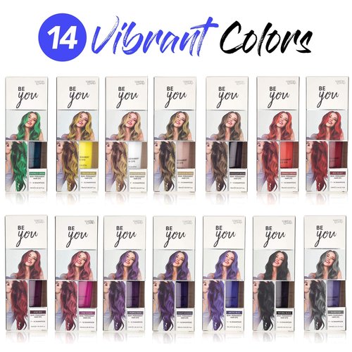 Semi-Permanent Violet Hair Dye - Vibrant 2.36 Oz. Tubes Temporary Hair Color - Ammonia and Peroxide Free -Vegan and 100% Cruelty-Free Toner - Lasts for 7-15 Shampoos - by Splashes and Spills