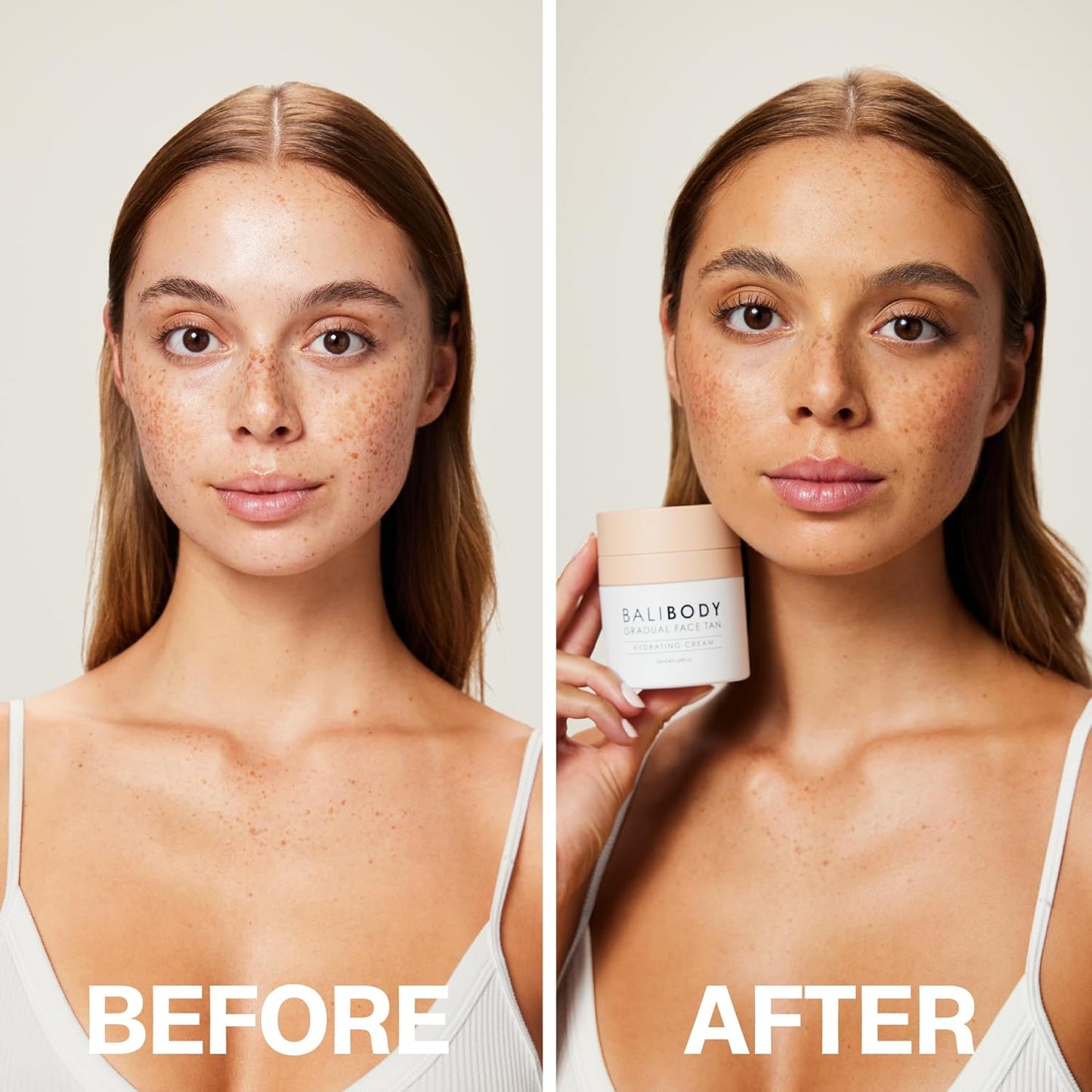 Bali Body Gradual Face Tan - Daily Moisturizer for Natural Bronze Glow | Anti-Aging Hydrating Cream | Vegan & Cruelty-Free (50 ml)