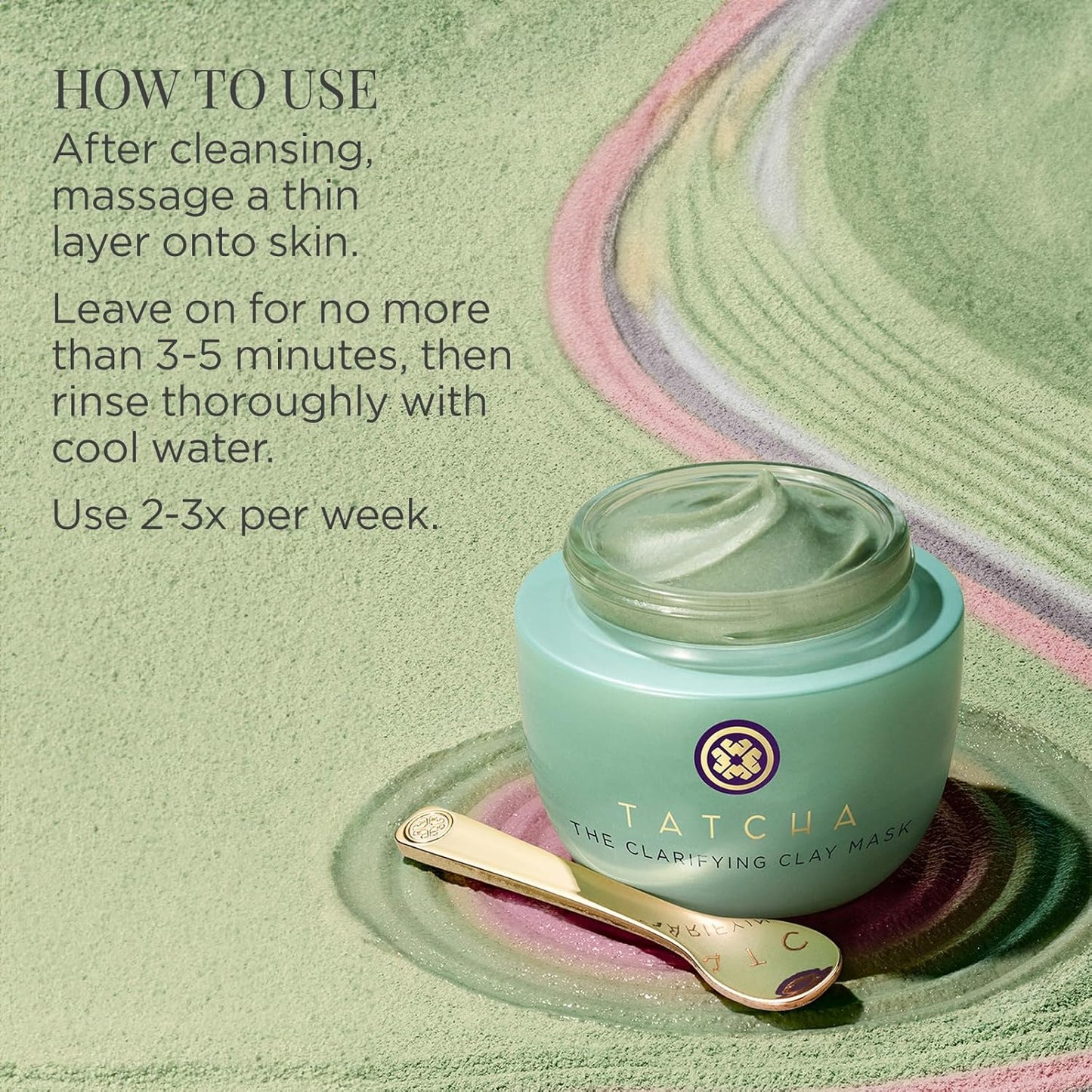 TATCHA Clarifying Clay Mask - Exfoliating Pore Treatment for Deep Cleansing | 50 ml | 1.7 oz