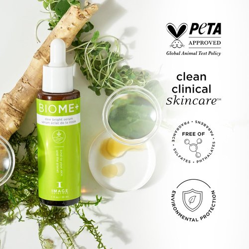 IMAGE Skincare BIOME+ Dew Bright Serum - Microbiome-Friendly Facial Serum for Enhanced Luminosity