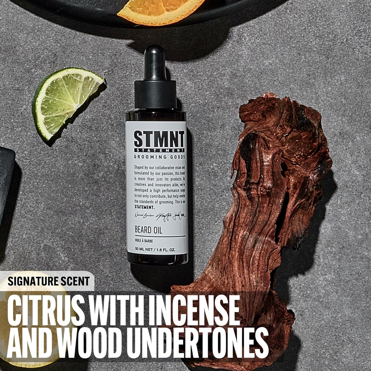 STMNT Grooming Goods Beard Oil - Moisturizing Natural Oil Formula | 1.6 oz | Silicone-Free