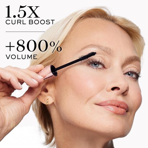 Lancôme Curl Goddess Mascara - Volumizing & Curling Formula for Dramatic Lashes, 30H Hold, 01 Black