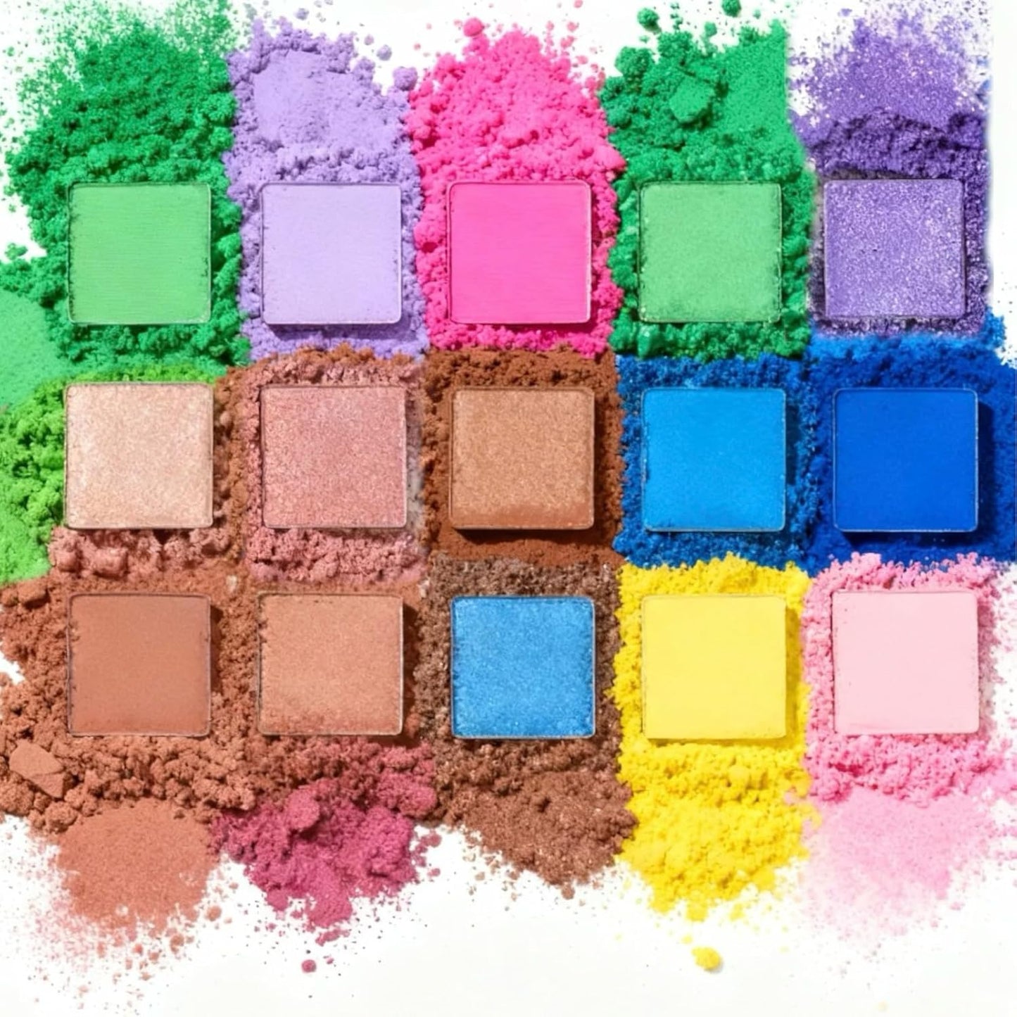 Townley Girl 55 Well Eye Shadow Palette - Shimmery & Matte Colors with Mirror for Girls & Teens