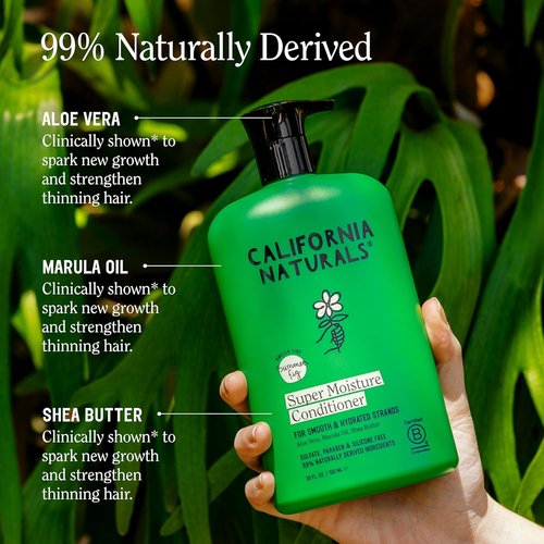 California Naturals Super Moisture Conditioner - Hydrating Formula for Damaged Hair | 20 fl oz, Vegan & Color Safe