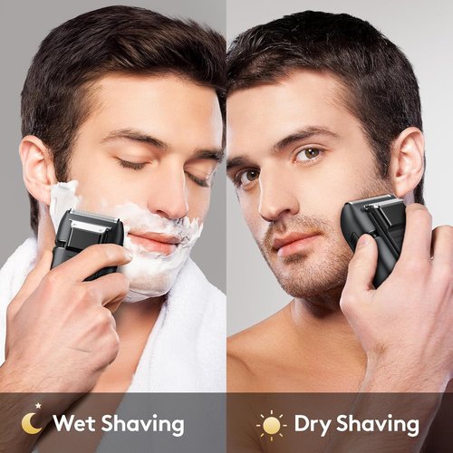 Brightup Electric Foil Shaver for Men - Smooth & Close Shaving with Pop-Up Trimmer | Waterproof & Travel-Friendly