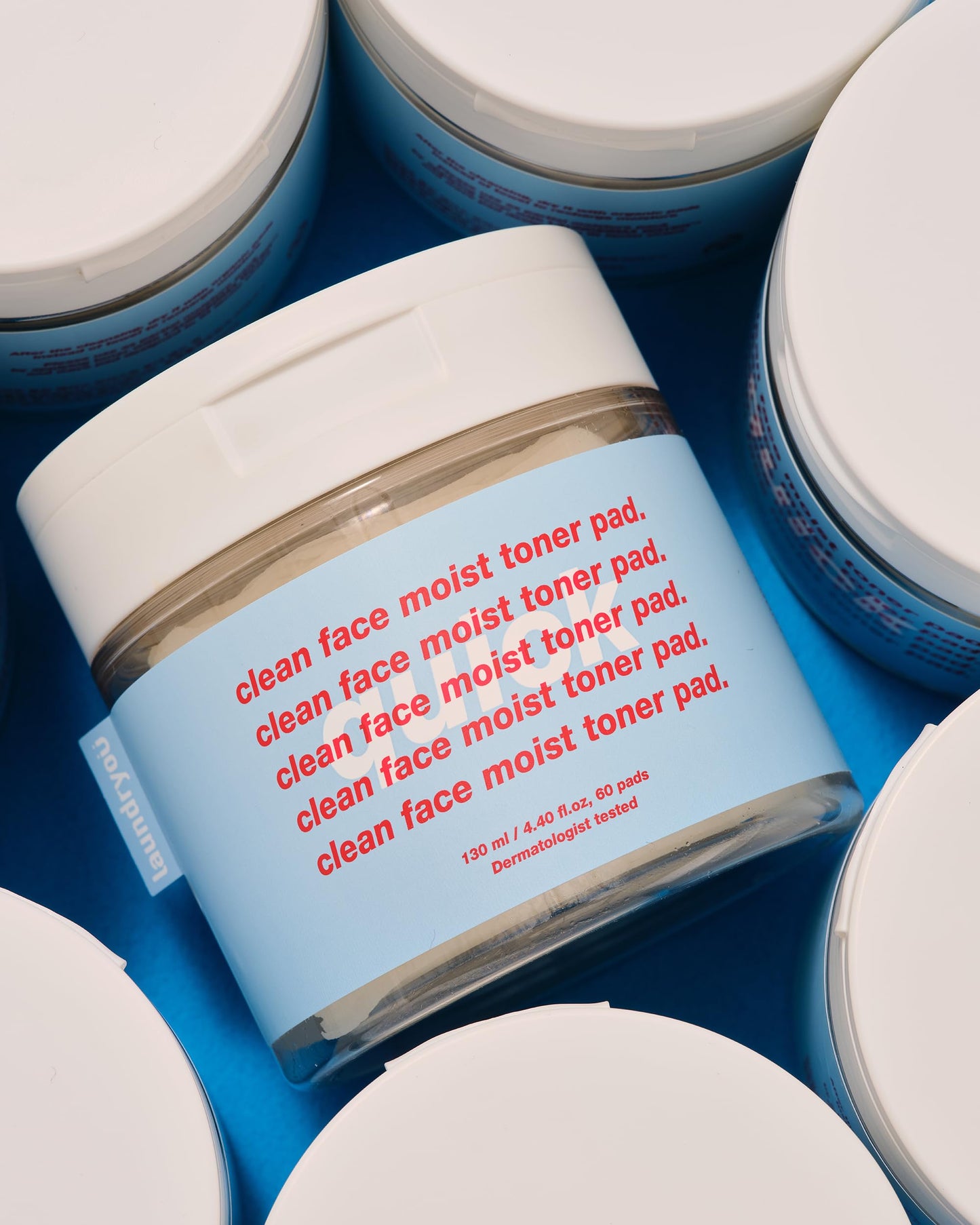 LAUNDRYOU Clean Face Moist Toner Pad Quick - Hydrating Toner Pads for Face, Moisturizing, Cooling, Soothing Spot Mask Sheet, Alcohol-Free Hypoallergenic Multi Pad, 60 Pads