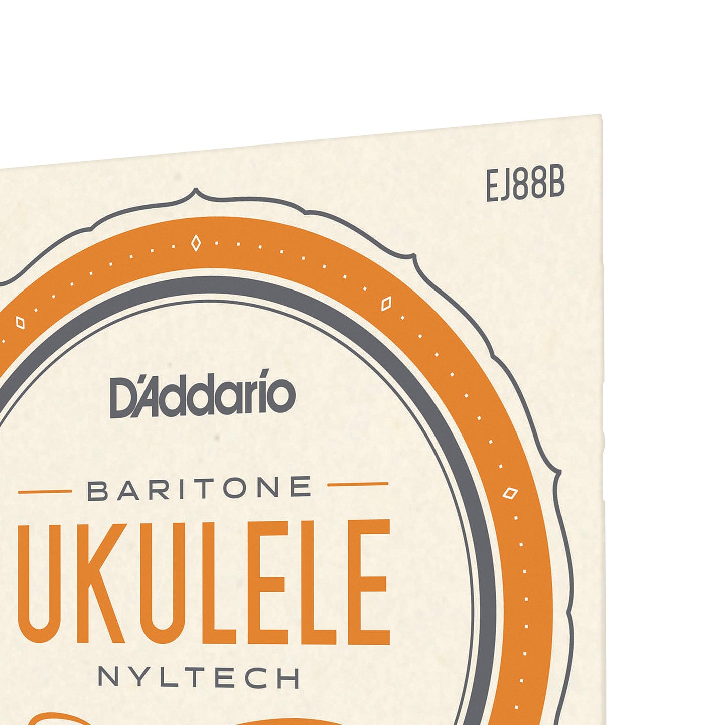 D'Addario Baritone Ukulele Strings, Fluorocarbon, EJ99B, 4-String Set, Pack of 1