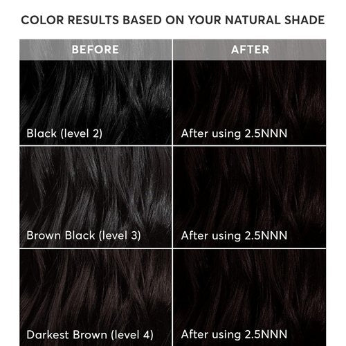 Madison Reed Radiant Hair Color Kit - 100% Gray Coverage Soft Black (2.5NNN) | PPD-Free & Ammonia-Free, 1 Pack