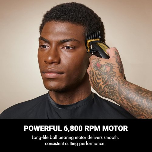 LithiumFX Ergonomic Hair Clippers for Men - Corded & Cordless Convenience