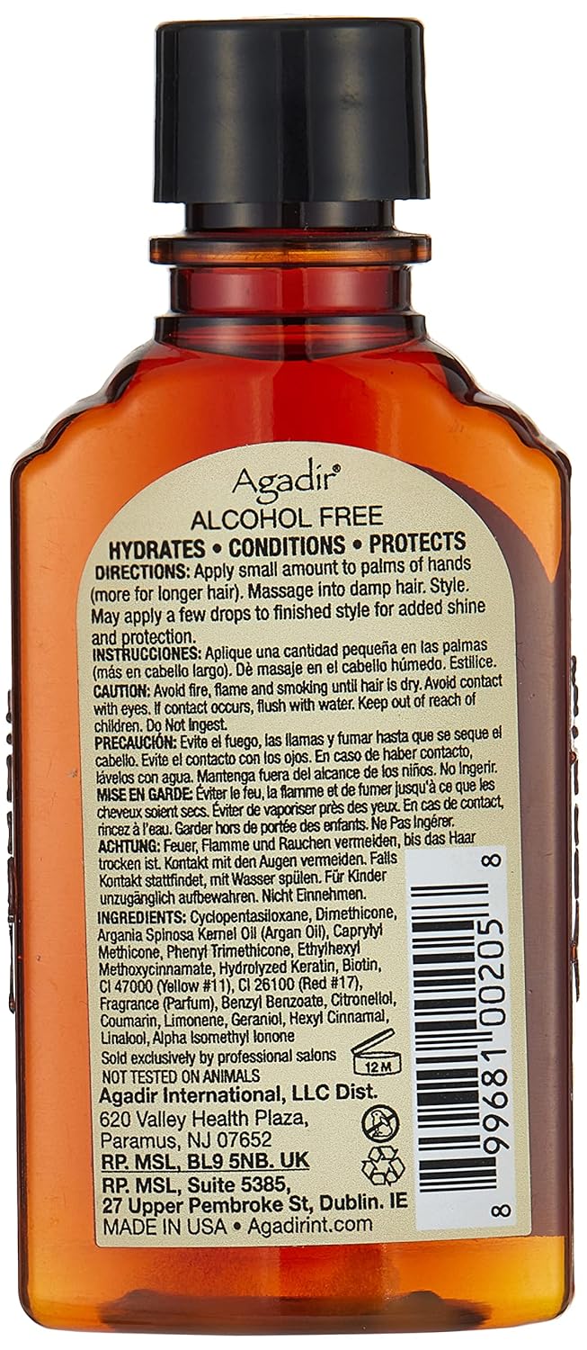 AGADIR Argan Oil Hair Treatment - Nourishing Formula for Silky, Smooth Hair | 2.25 Fl Oz