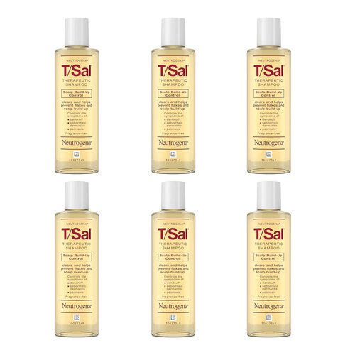 Neutrogena T/Sal Therapeutic Scalp Shampoo - 3% Salicylic Acid for Dandruff Relief | 4.5 fl. oz (Pack of 6)