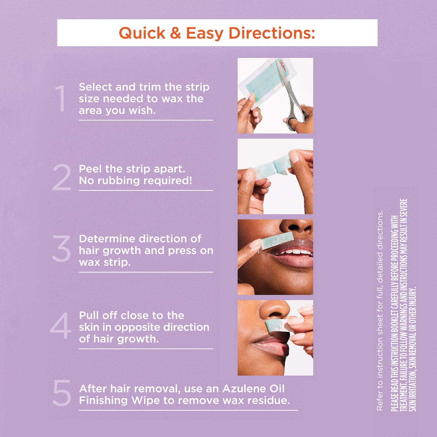 Hair Removal Snip & Use Wax Strips