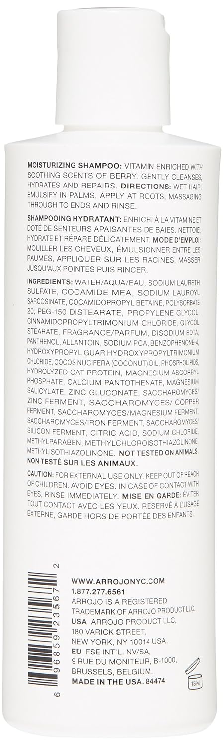 ARROJO Moisturizing Shampoo - Nourishing Formula for Soft, Hydrated Hair | 8.5 oz