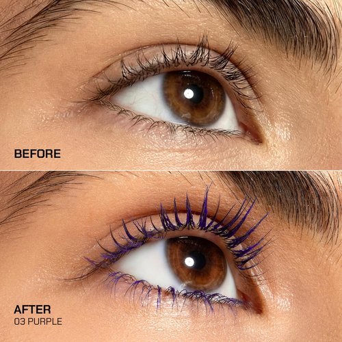 Radiant Professional Studio Mascara - Volumizing & Lengthening, Smudge-Proof, 0.30 oz (Purple)