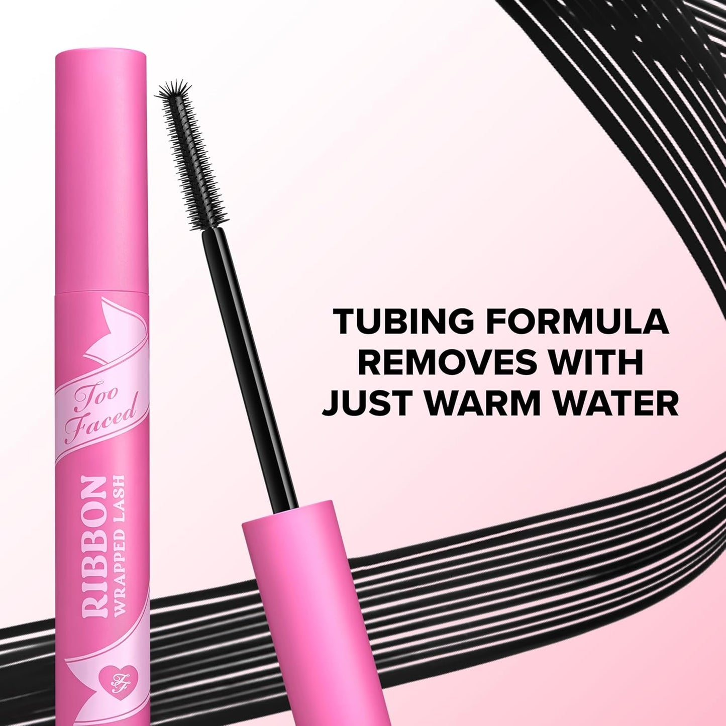 Too Faced Ribbon Wrapped Lash Mascara - Extreme Length Tubing Formula | No Smudging, Flaking, or Clumping