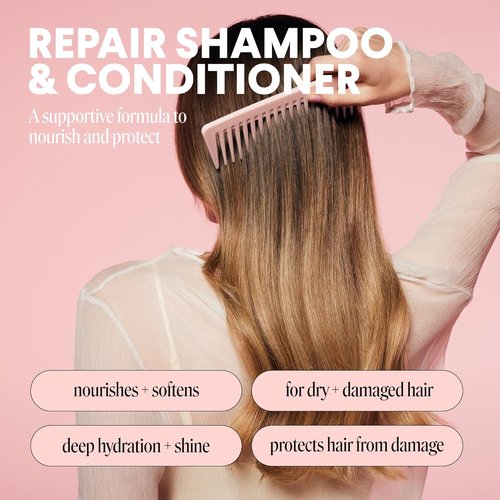 Monday Haircare Repair Shampoo & Conditioner Set - 12 oz | Nourishes Dry, Damaged Hair with Keratin & Coconut Oil