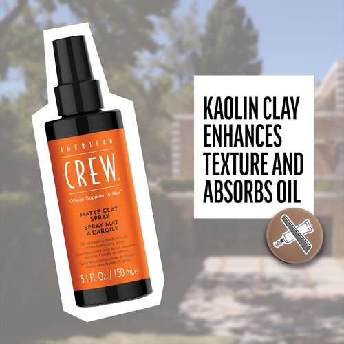American Crew Matte Clay Spray - Texturizing Hair Styling Product | 5.1 Fl Oz