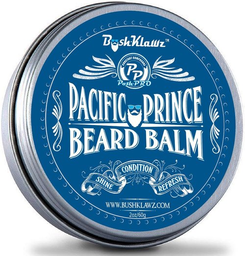 Pacific Prince Beard Butter - Midnight Ocean Breeze Conditioning Balm for Beards, 2 oz